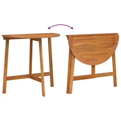 Bistroset met kussen 3 pcs Olie naturel Massief Acaciahout