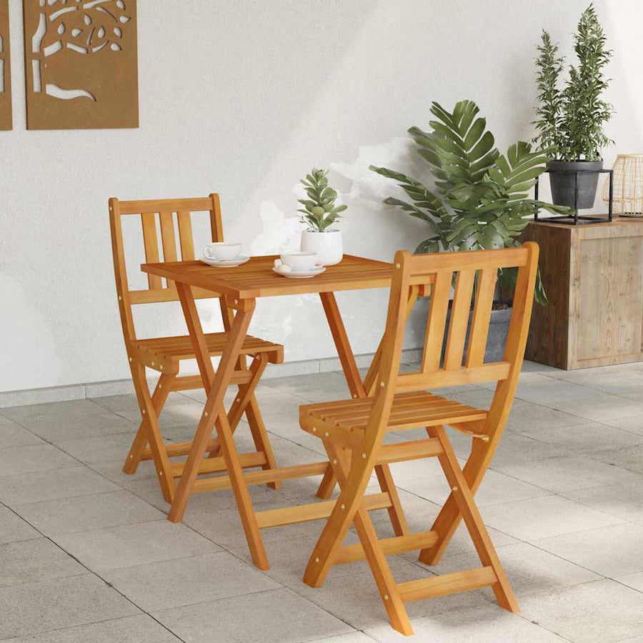 Bistroset 3 pcs Olie naturel Massief Acaciahout