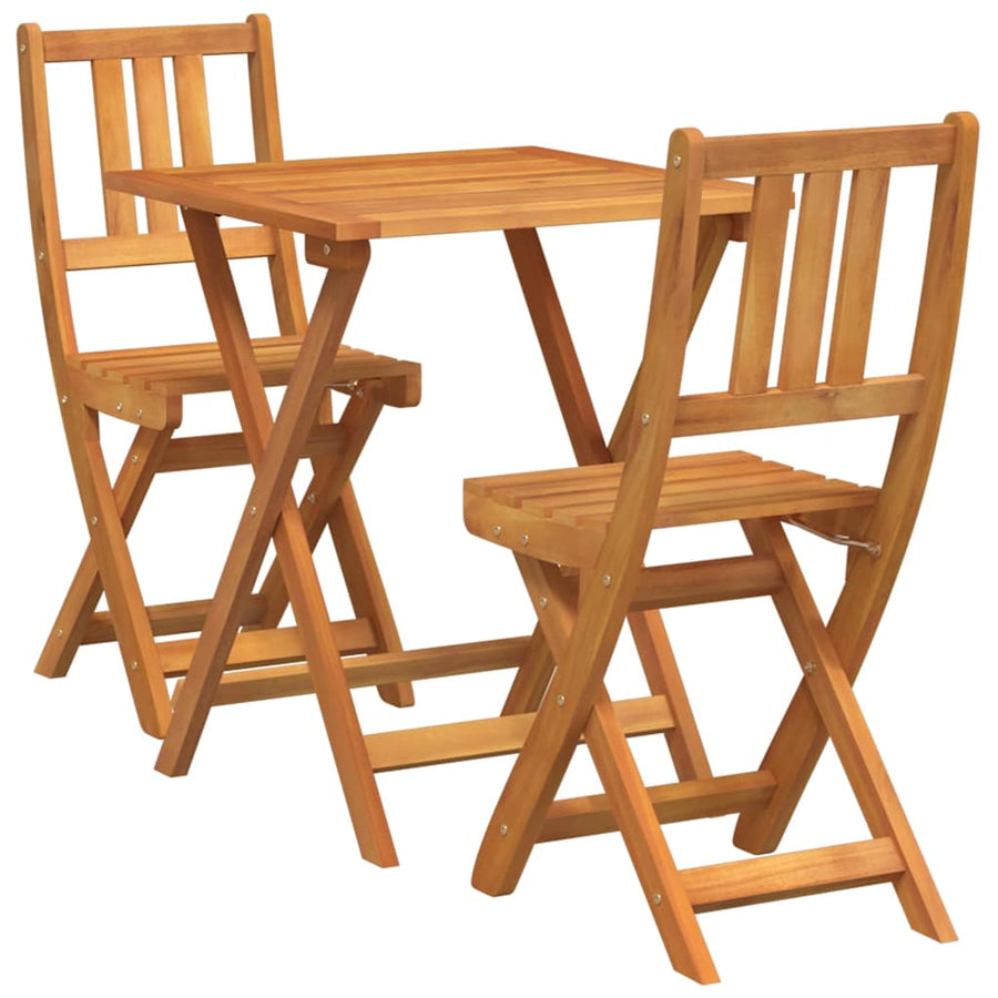 Bistroset 3 pcs Olie naturel Massief Acaciahout