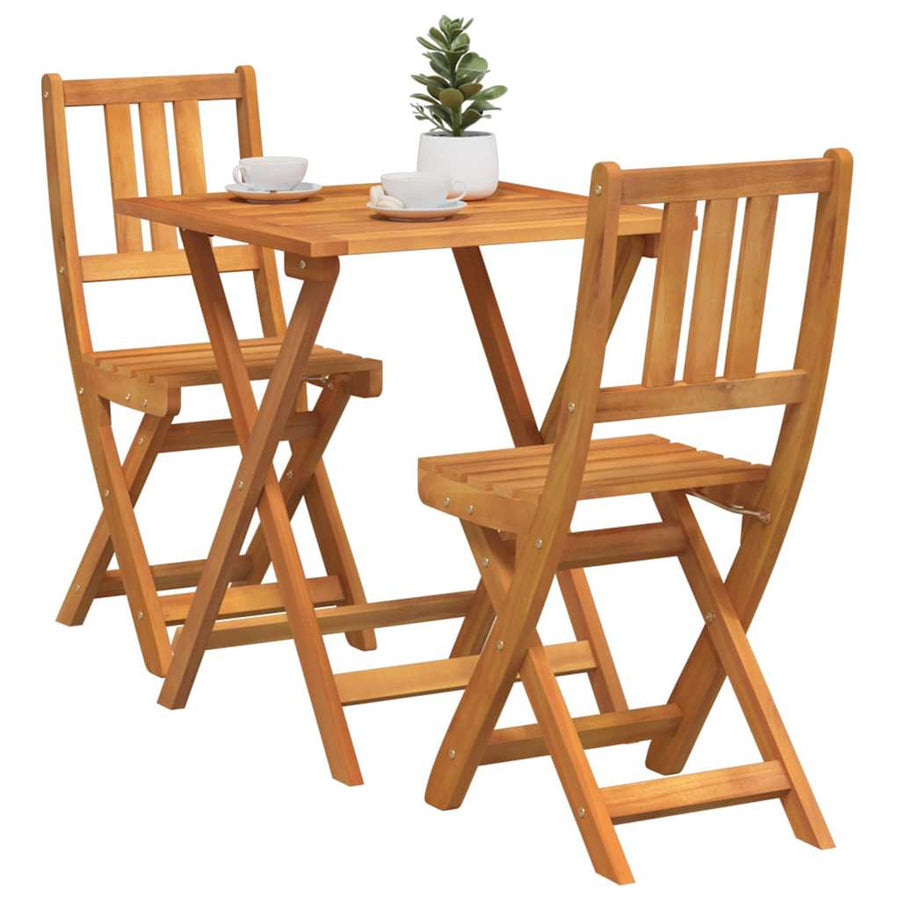 Bistroset 3 pcs Olie naturel Massief Acaciahout