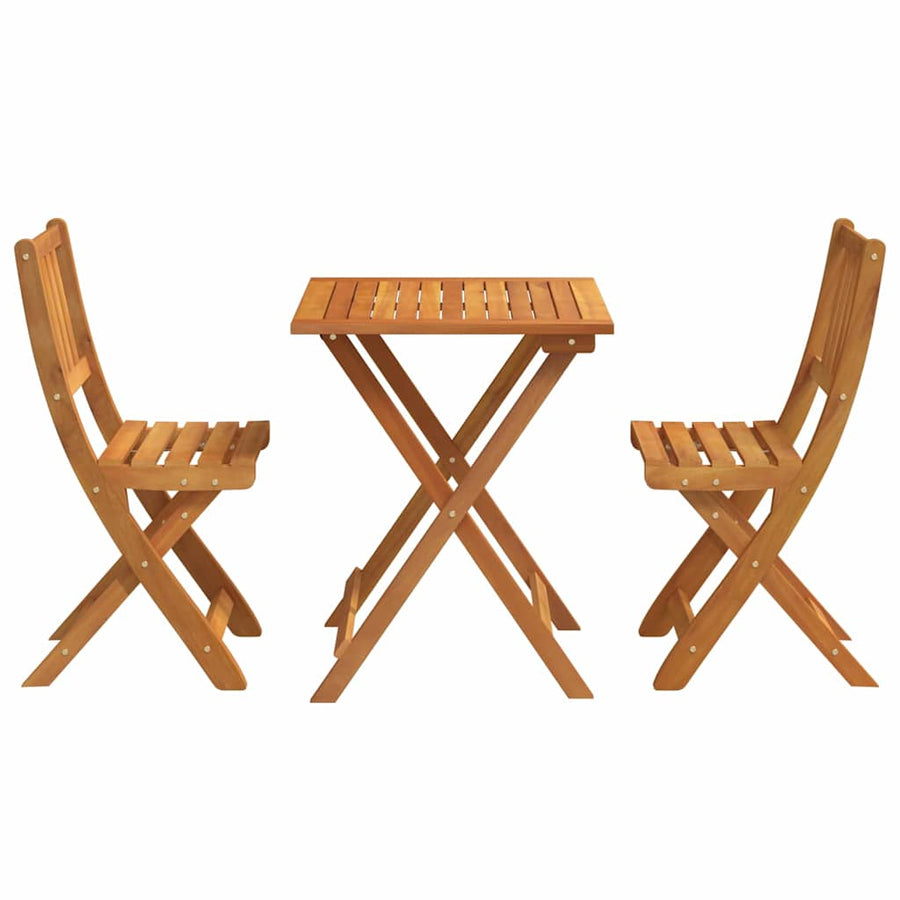 Bistroset 3 pcs Olie naturel Massief Acaciahout