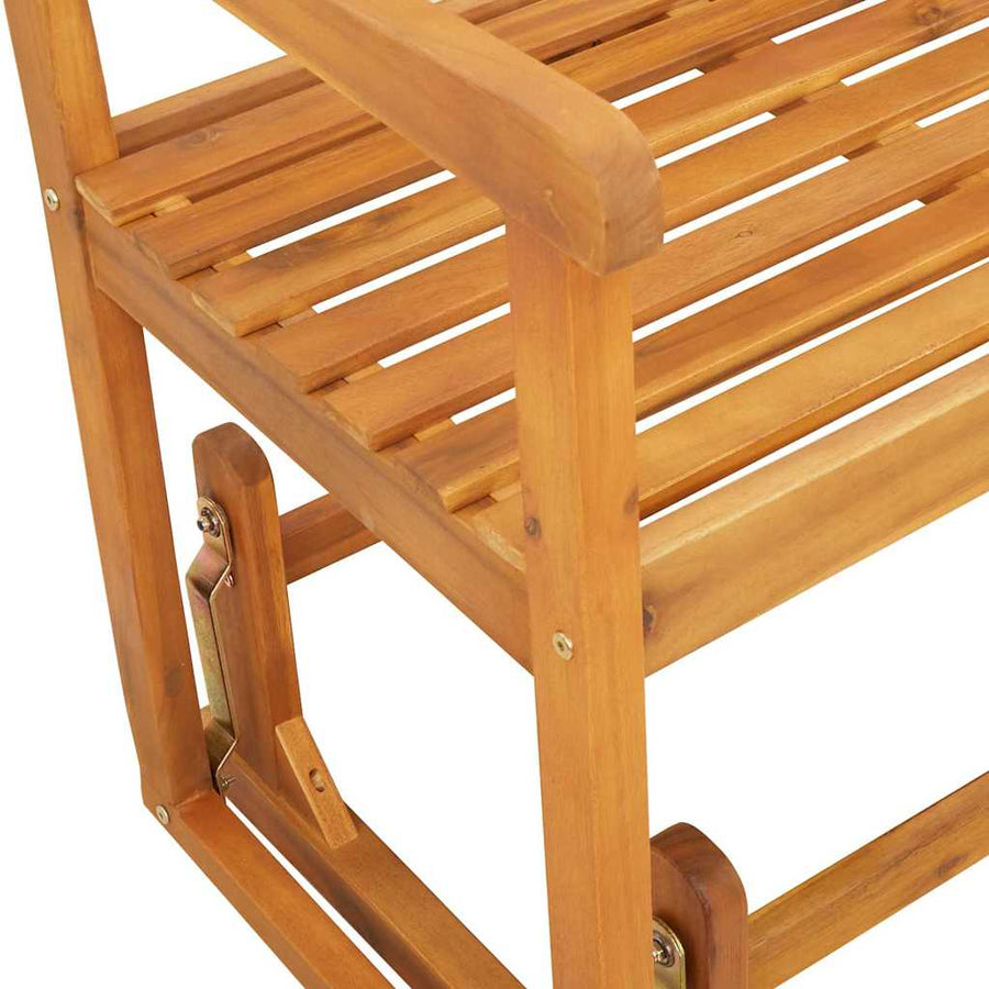 Glider Bank Bruin 110 x 59 x 97 cm Massief Acaciahout