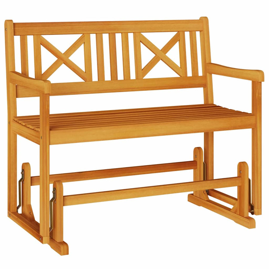 Glider Bank Bruin 110 x 59 x 97 cm Massief Acaciahout
