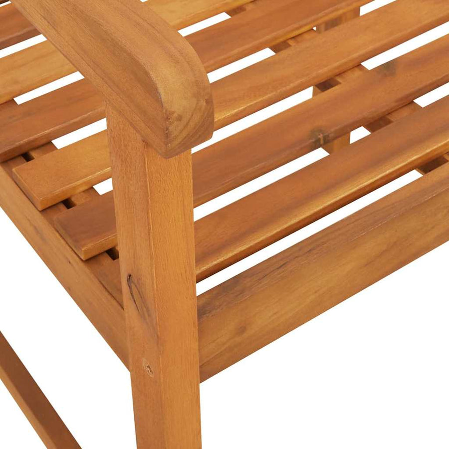 Tuinstoel 2 Pcs 56 X 56 X 90 Cm Massief Acaciahout 56 x 55,5 x 90 cm