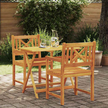Tuinstoel 2 Pcs 56 X 56 X 90 Cm Massief Acaciahout 56 x 55,5 x 90 cm