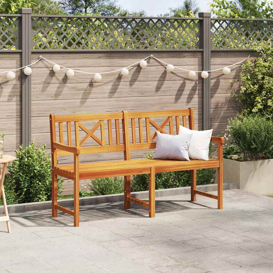 Tuinbank Bruin 150 X 56 X 90 Cm Massief Acaciahout 150 x 55,5 x 90 cm X-kruisrugleuning