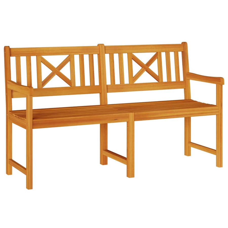 Tuinbank Bruin 150 X 56 X 90 Cm Massief Acaciahout 150 x 55,5 x 90 cm X-kruisrugleuning