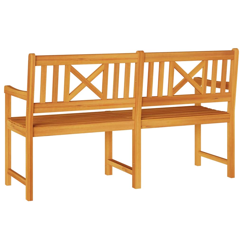 Tuinbank Bruin 150 X 56 X 90 Cm Massief Acaciahout 150 x 55,5 x 90 cm X-kruisrugleuning