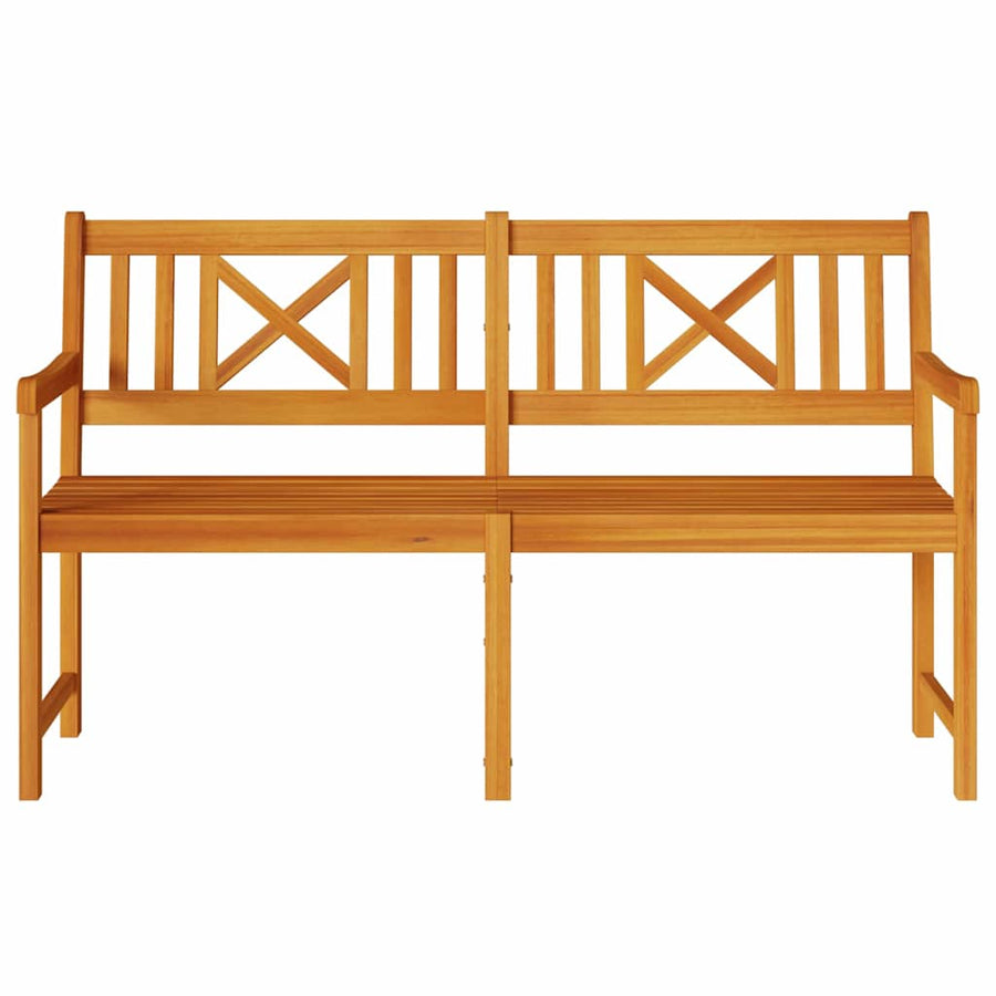 Tuinbank Bruin 150 X 56 X 90 Cm Massief Acaciahout 150 x 55,5 x 90 cm X-kruisrugleuning