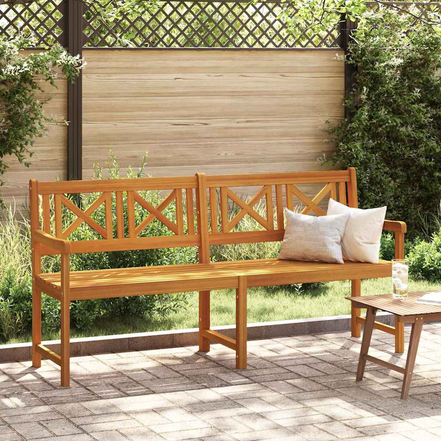 Tuinbank Bruin 180 X 56 X 90 Cm Massief Acaciahout 180 x 55,5 x 90 cm X-kruisrugleuning