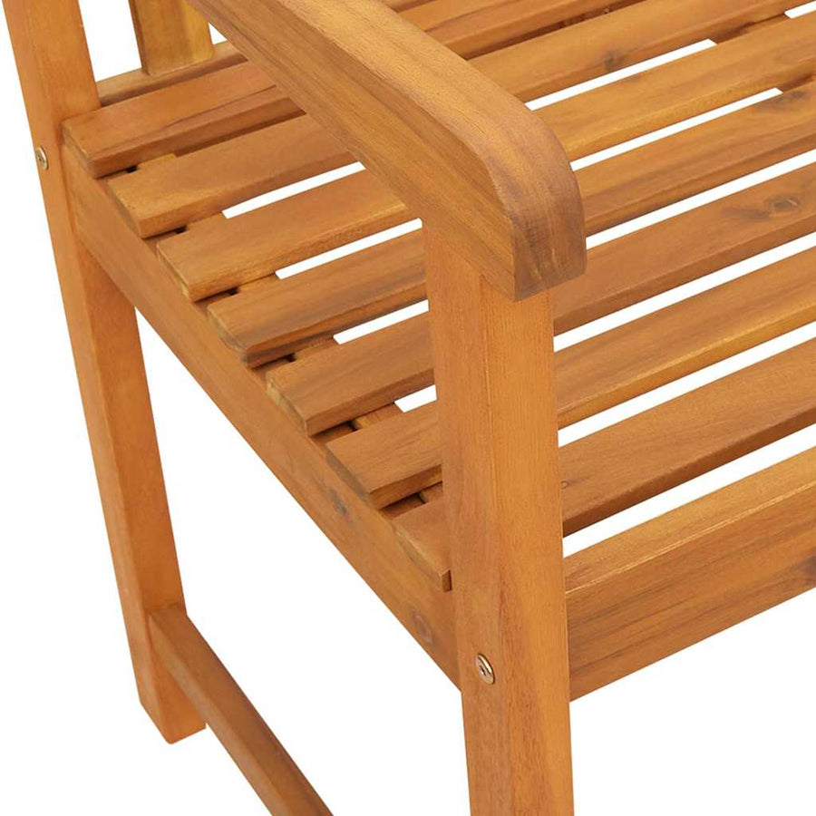 Tuinbank Bruin 220 X 56 X 90 Cm Massief Acaciahout 219 x 55,5 x 90 cm Kruisrugleuning