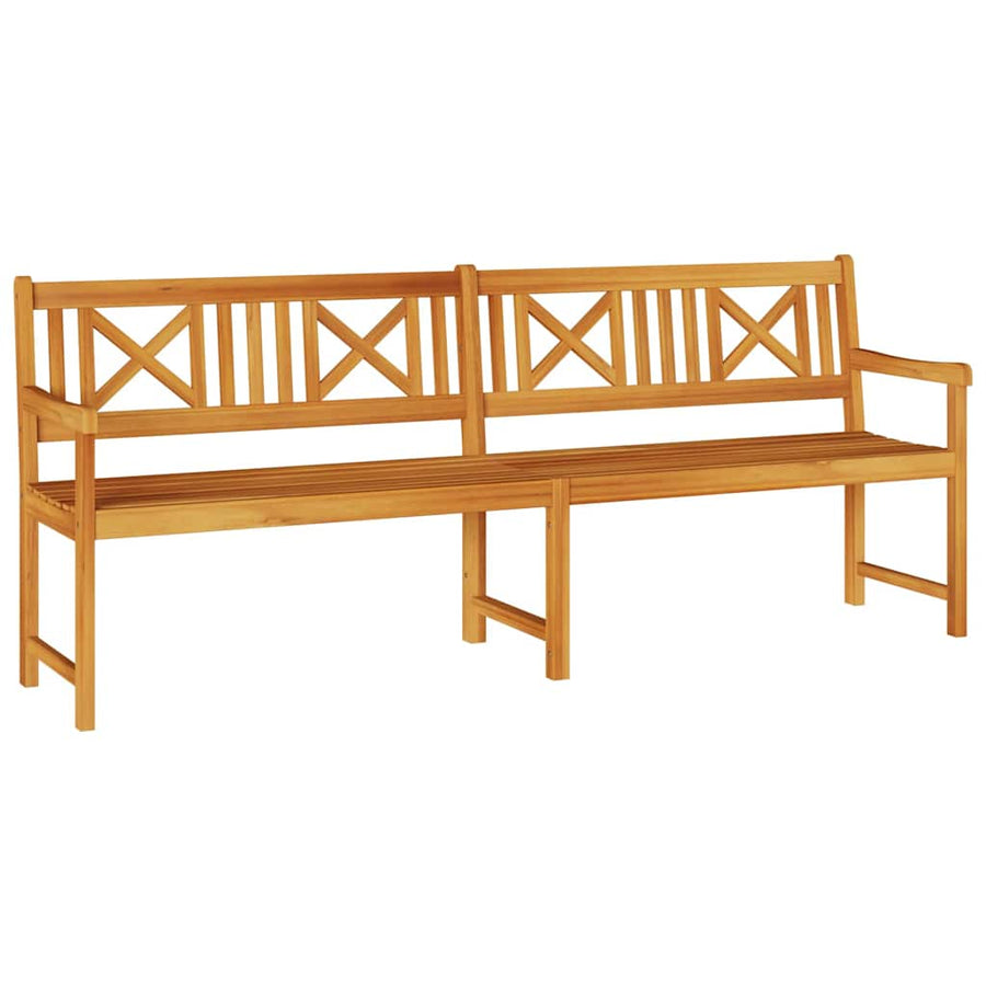 Tuinbank Bruin 220 X 56 X 90 Cm Massief Acaciahout 219 x 55,5 x 90 cm Kruisrugleuning