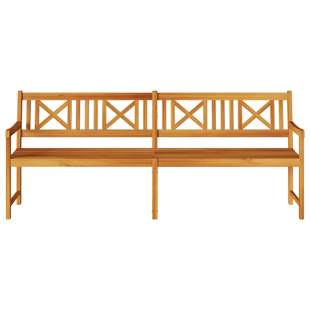Tuinbank Bruin 220 X 56 X 90 Cm Massief Acaciahout 219 x 55,5 x 90 cm Kruisrugleuning
