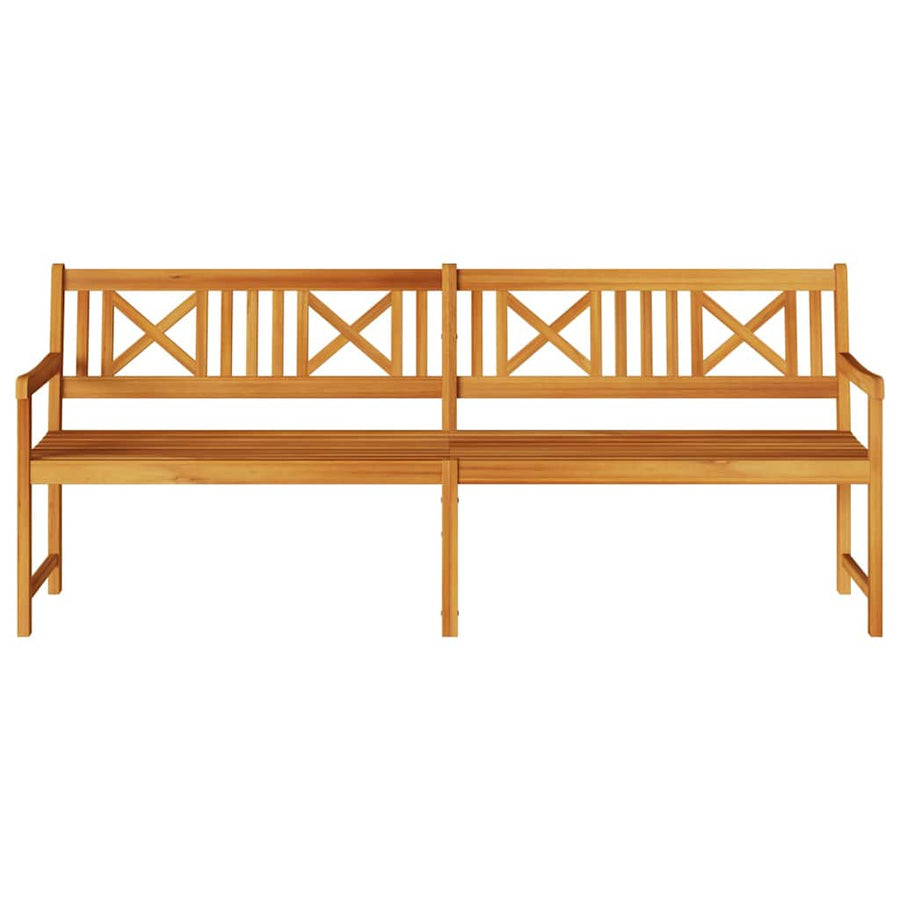 Tuinbank Bruin 220 X 56 X 90 Cm Massief Acaciahout 219 x 55,5 x 90 cm Kruisrugleuning