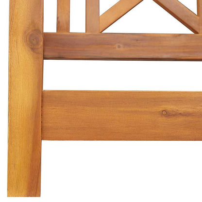 Schommelbank Bruin 110 X 56 X 58.5 Cm Massief Acaciahout Kruis-rugleuning