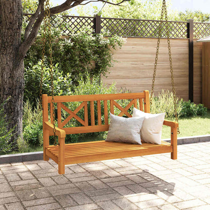 Schommelbank Bruin 110 X 56 X 58.5 Cm Massief Acaciahout Kruis-rugleuning