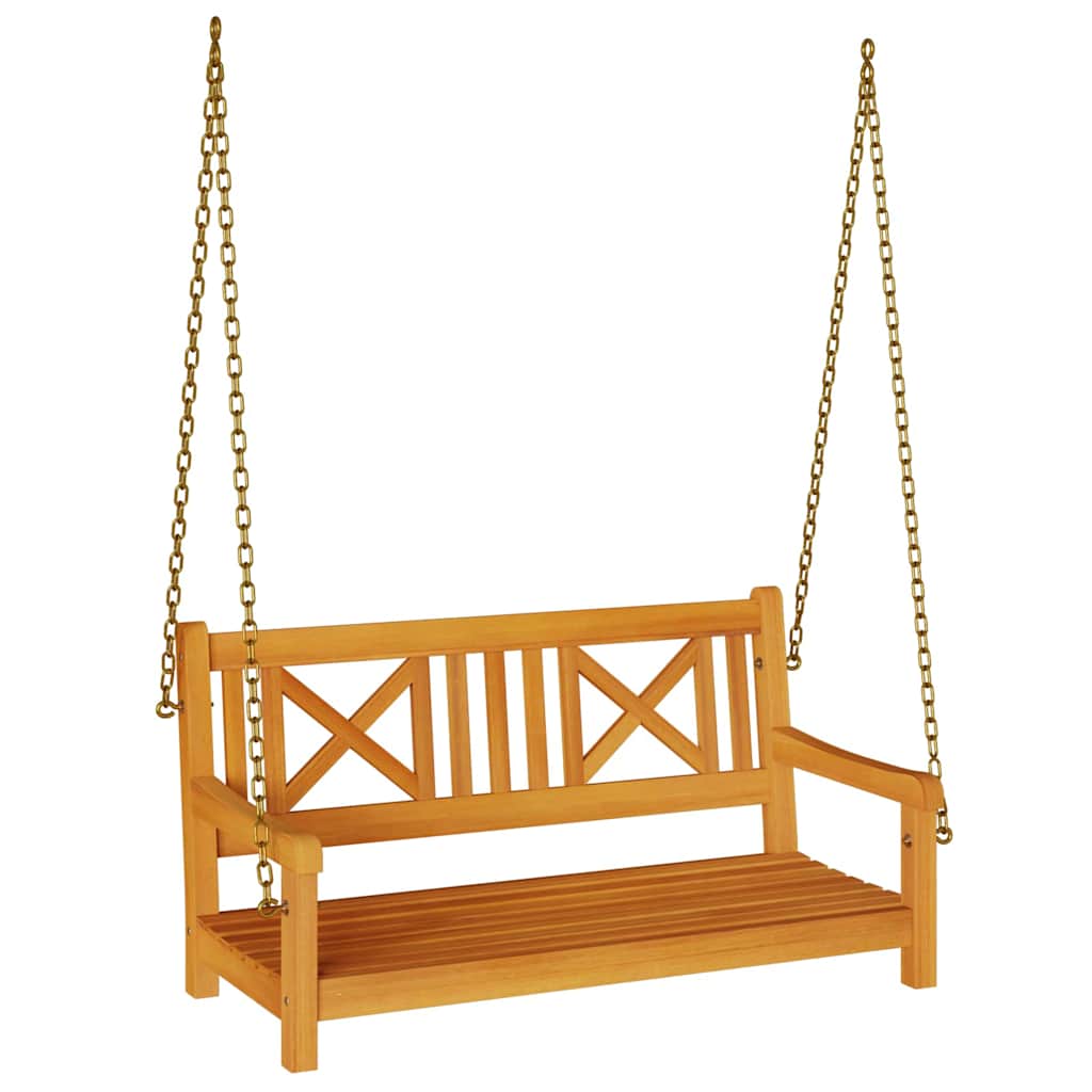 Schommelbank Bruin 110 X 56 X 58.5 Cm Massief Acaciahout Kruis-rugleuning