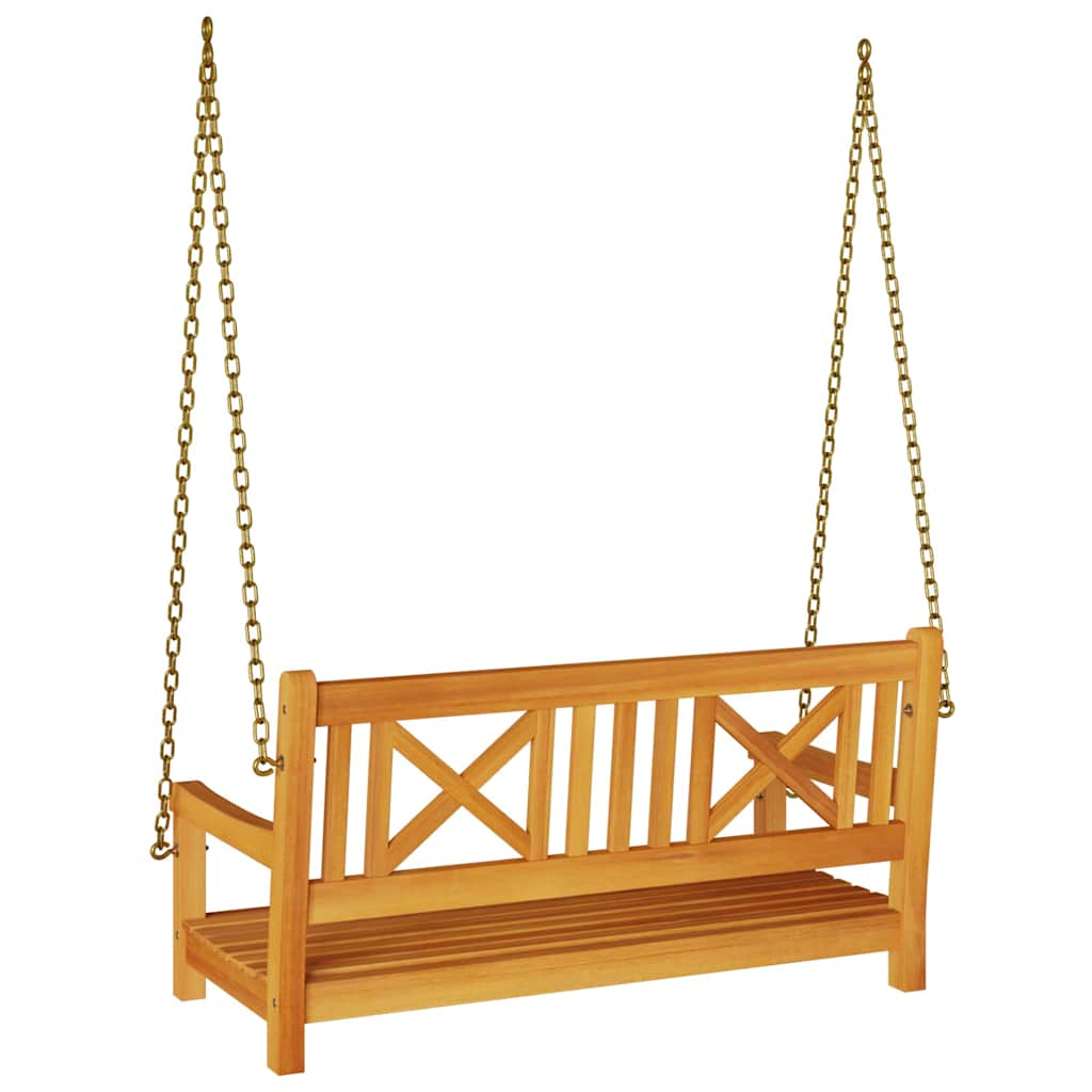 Schommelbank Bruin 110 X 56 X 58.5 Cm Massief Acaciahout Kruis-rugleuning