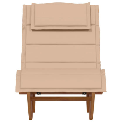 Ligbed Schommelend Met Kussen Massief Acaciahout