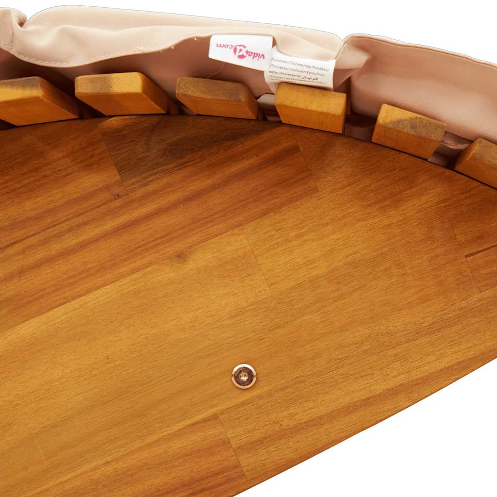 Ligbed Schommelend Met Kussen Massief Acaciahout