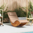 Schommelstoel massief acaciahout 154x60x74 cm