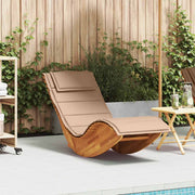 Schommelstoel massief acaciahout 154x60x74 cm