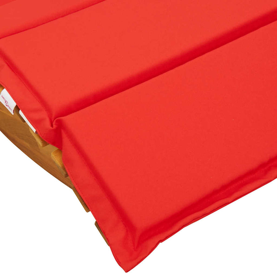 Schommelstoel Met Kussen Massief Acaciahout 1 Rood