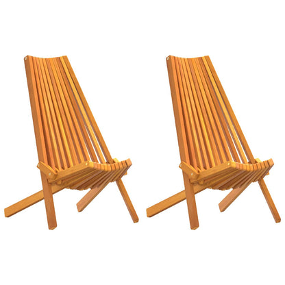 Stoel 2 Pcs Bruin 69 X 56 X 84 Cm Massief Acaciahout