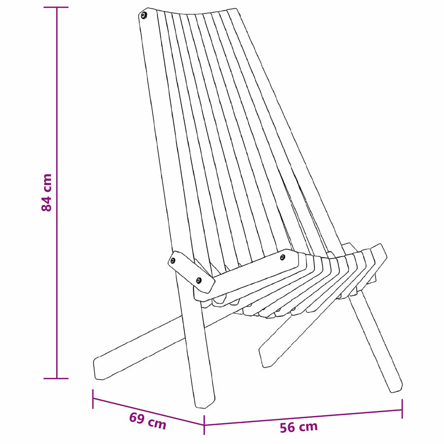Stoel 2 Pcs Bruin 69 X 56 X 84 Cm Massief Acaciahout