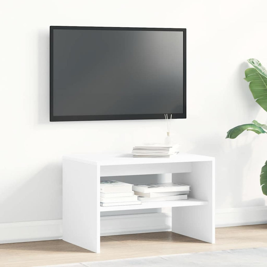 Tv-meubel 60x40x40 cm bewerkt hout wit