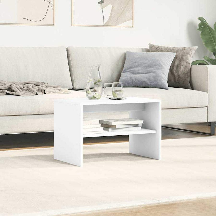 Tv-meubel 60x40x40 cm bewerkt hout wit