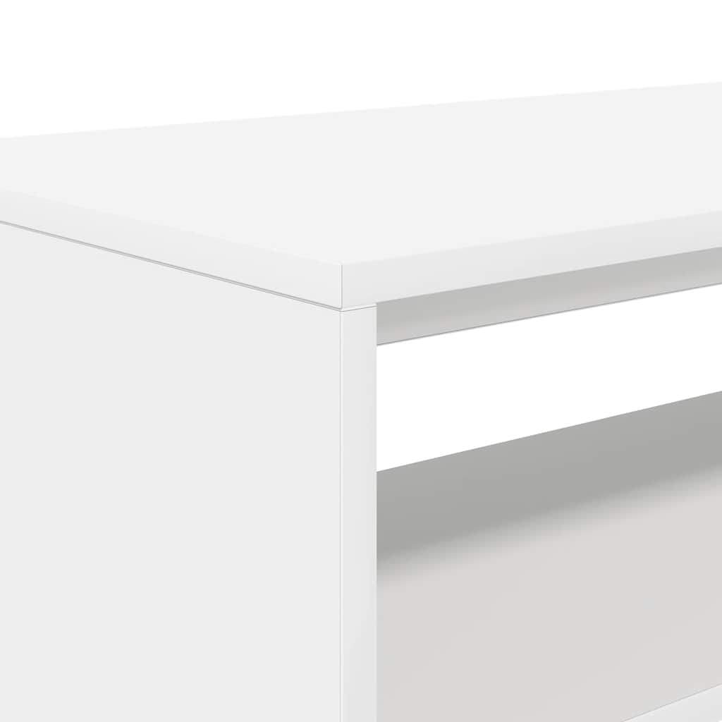 Tv-meubel 60x40x40 cm bewerkt hout wit