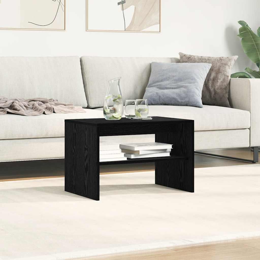 Tv-meubel 60x40x40 cm spaanplaat zwart eikenkleurig