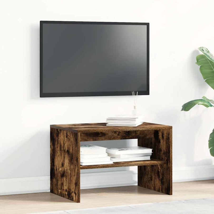 Tv-meubel 60x40x40 cm bewerkt hout gerookt eikenkleurig