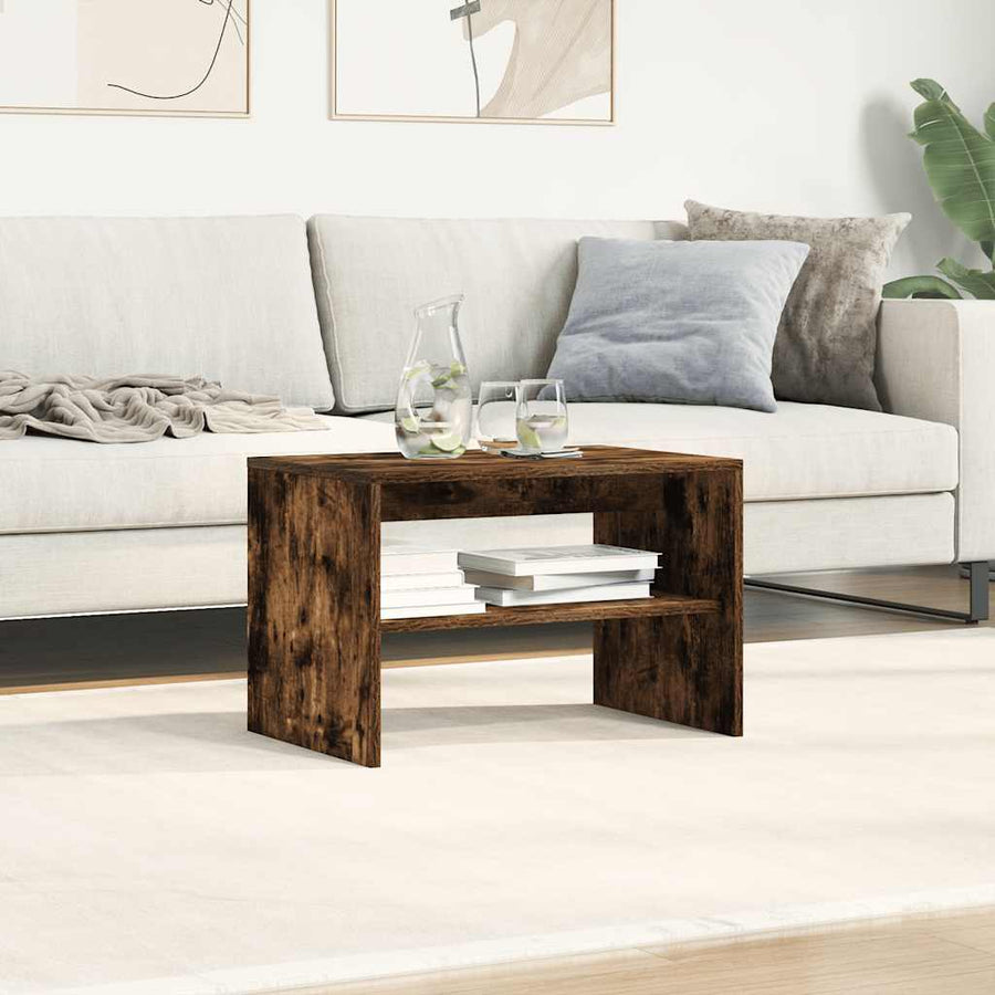 Tv-meubel 60x40x40 cm bewerkt hout gerookt eikenkleurig