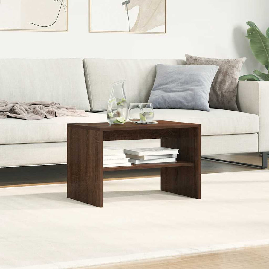 Tv-meubel 60x40x40 cm bewerkt hout bruin eikenkleur