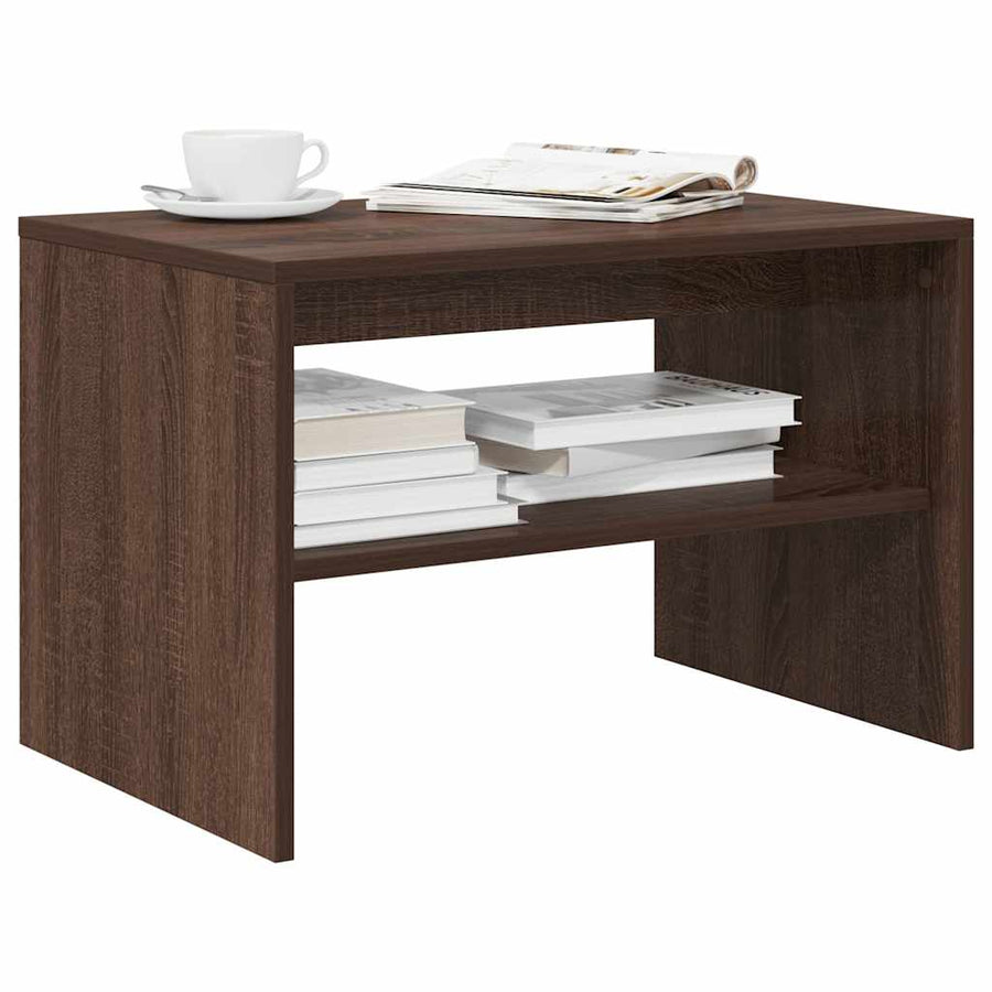 Tv-meubel 60x40x40 cm bewerkt hout bruin eikenkleur