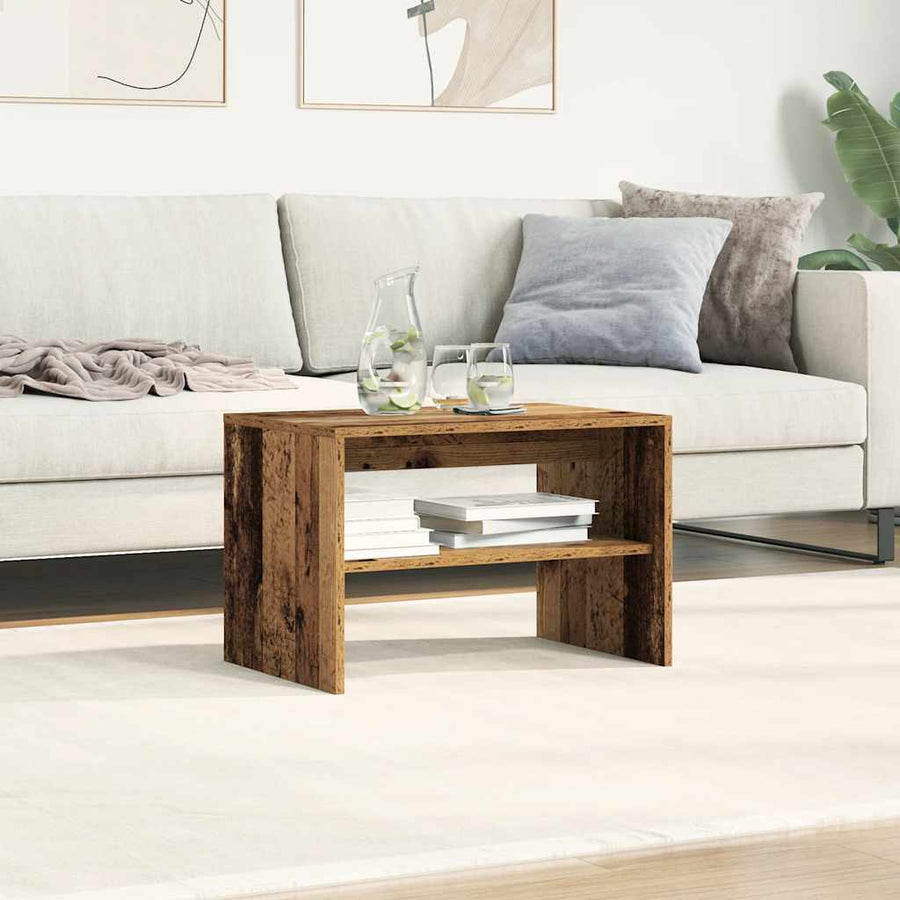 Tv-meubel 60x40x40 cm bewerkt hout oud houtkleurig