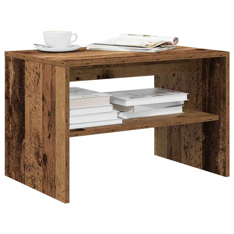 Tv-meubel 60x40x40 cm bewerkt hout oud houtkleurig