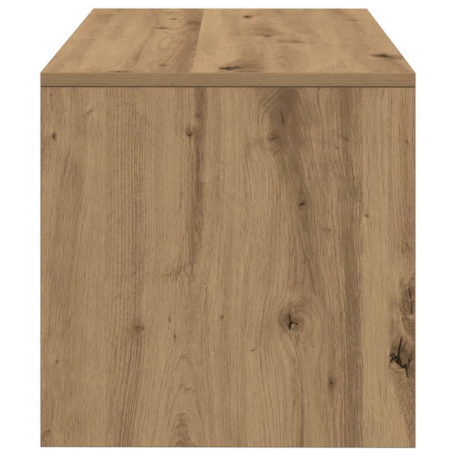 Tv-meubel 60x40x40 cm bewerkt hout artisanaal eikenkleur