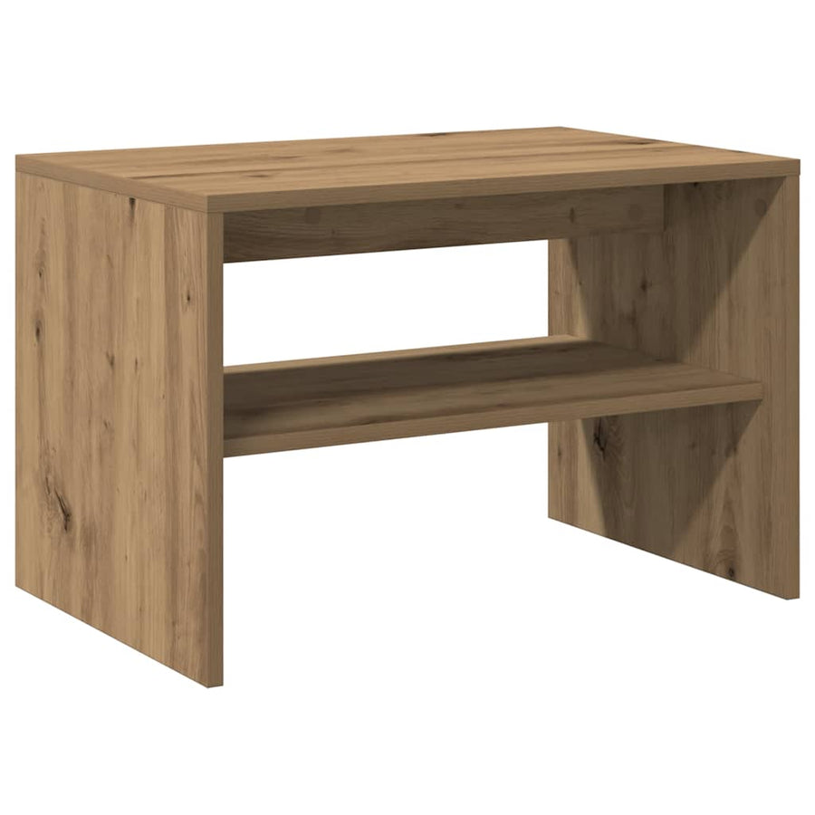 Tv-meubel 60x40x40 cm bewerkt hout artisanaal eikenkleur