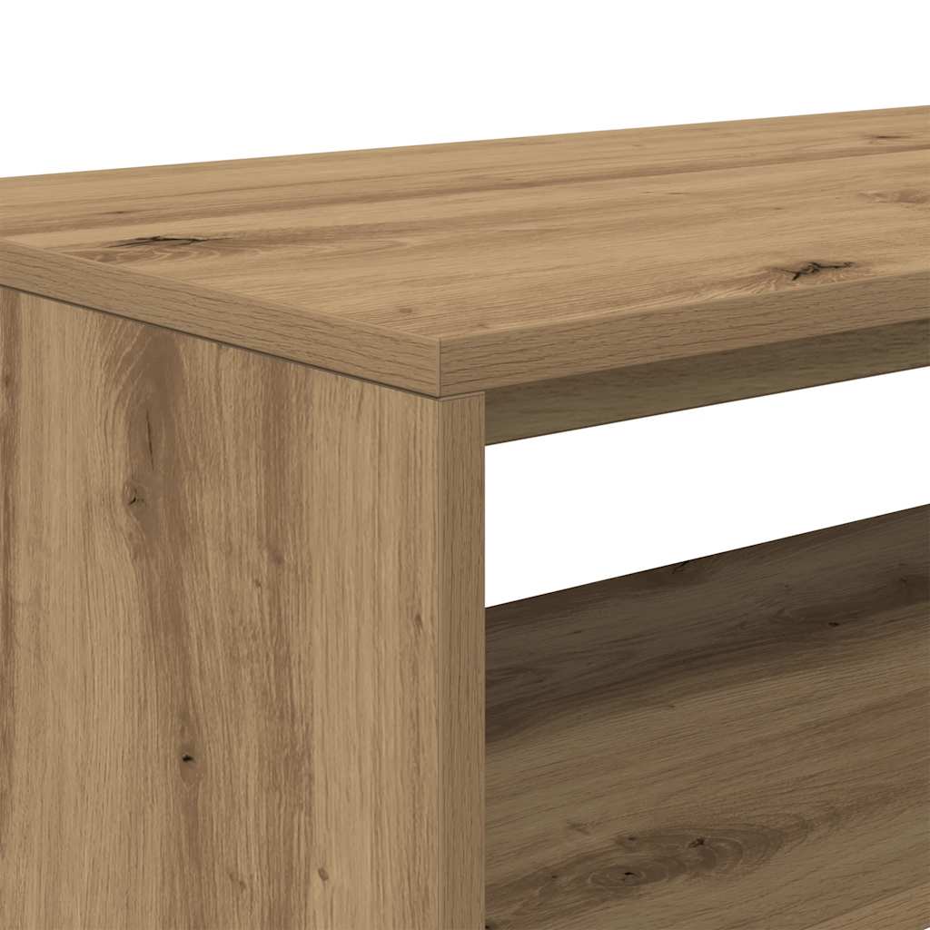 Tv-meubel 60x40x40 cm bewerkt hout artisanaal eikenkleur