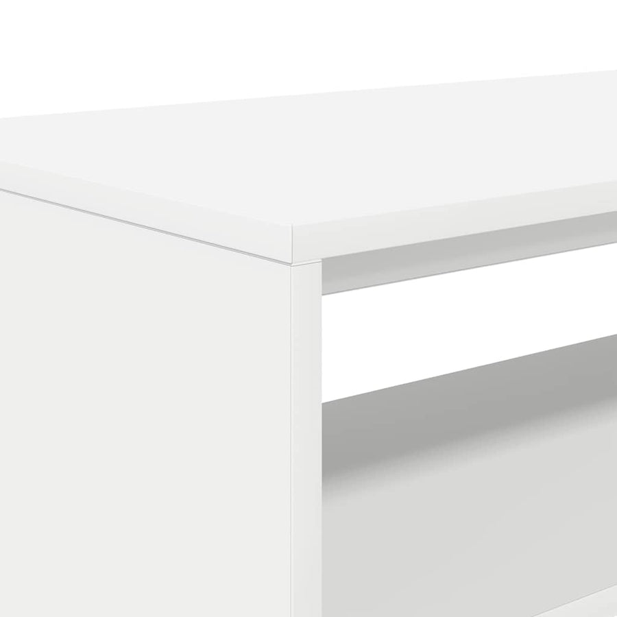 Tv-meubel 80x40x40 cm bewerkt hout wit