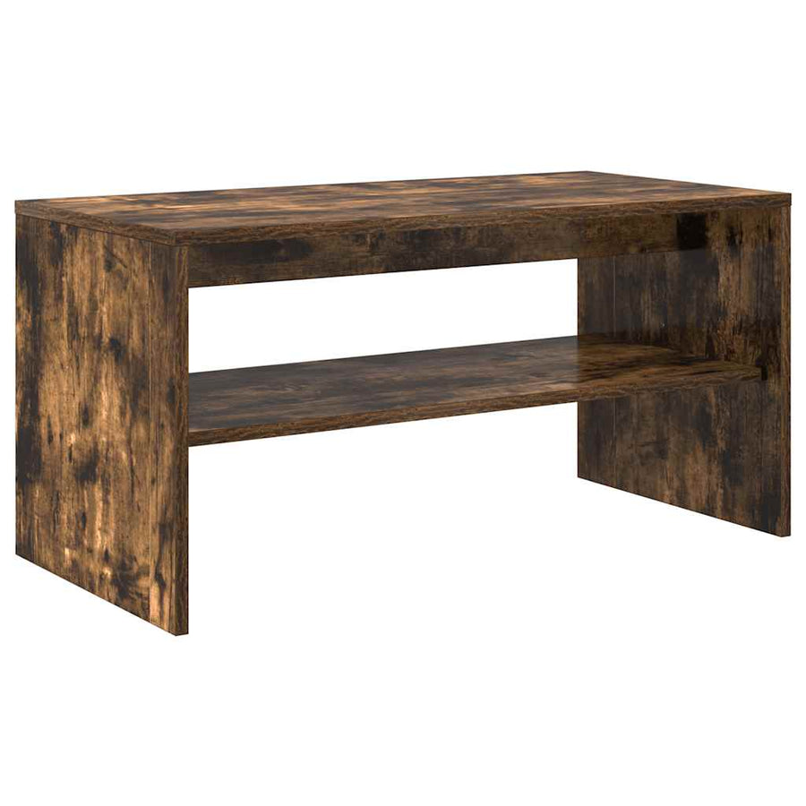 Tv-meubel 80x40x40 cm bewerkt hout gerookt eikenkleurig