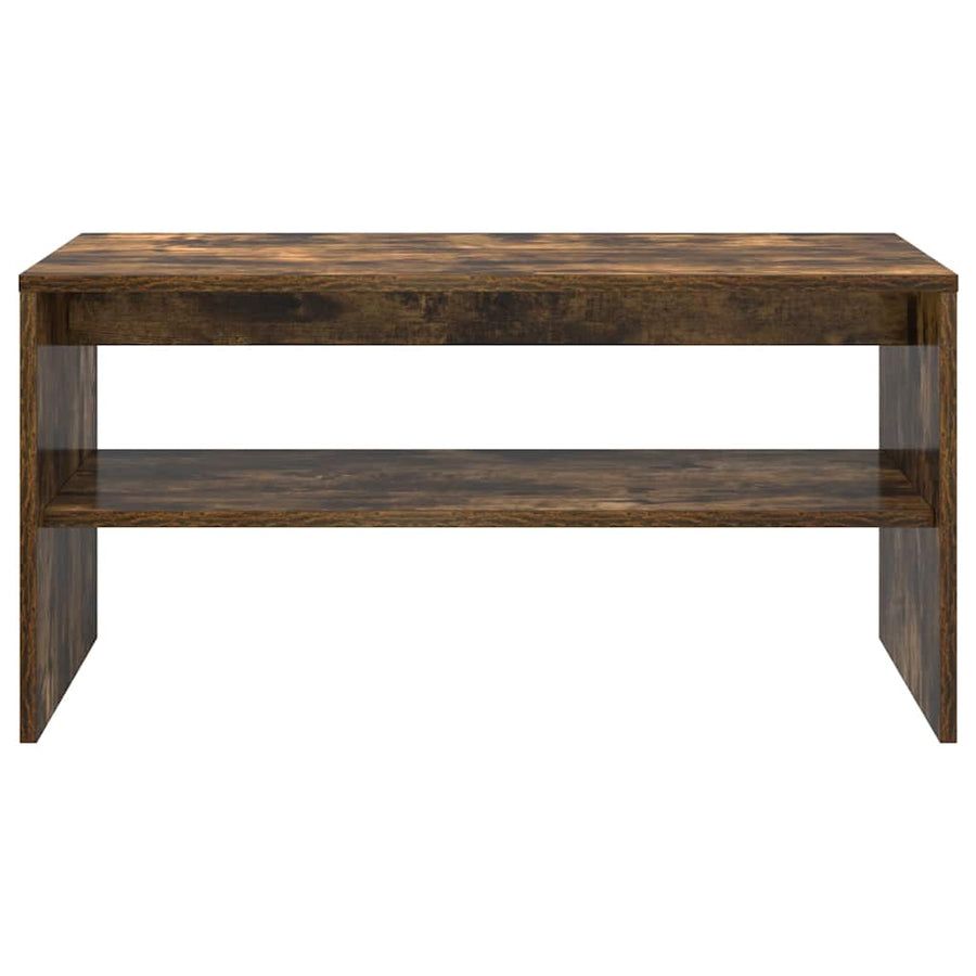 Tv-meubel 80x40x40 cm bewerkt hout gerookt eikenkleurig