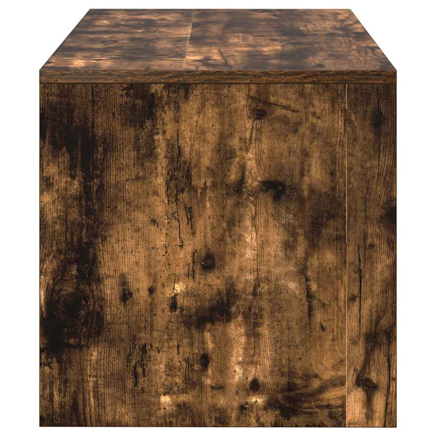 Tv-meubel 80x40x40 cm bewerkt hout gerookt eikenkleurig