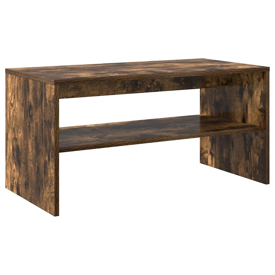 Tv-meubel 80x40x40 cm bewerkt hout gerookt eikenkleurig
