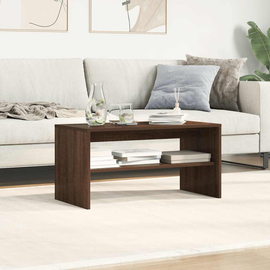Tv-meubel 80x40x40 cm bewerkt hout bruin eikenkleur