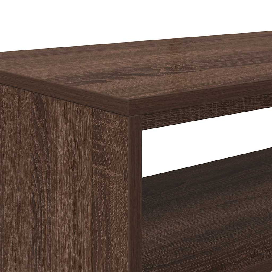 Tv-meubel 80x40x40 cm bewerkt hout bruin eikenkleur