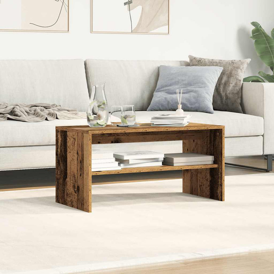 Tv-meubel 80x40x40 cm bewerkt hout oud houtkleurig